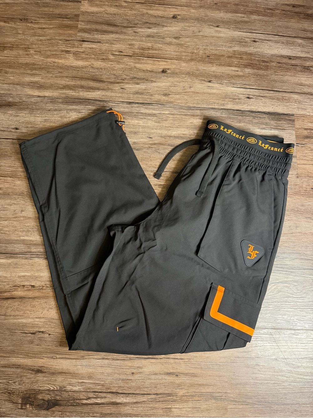 PUMA LaFrance HEEM Cargo Pants Black/Orange Multi-Pocket $150 NWT Men’s Size L